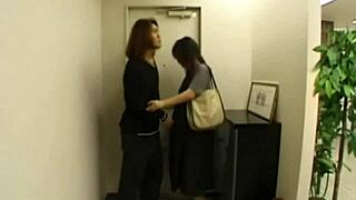 japanese preggy kneels for deep pov blowjob while fingering her hairy orgasmic pussy.