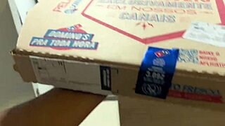 girlfriend jealous of pizza wants rough pussy fuck before i eat ft amberzinha