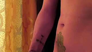 skinny babe flashes big cock close-up then sensual handjob fuck