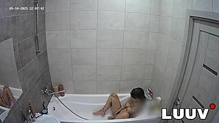 luuv how emily masturbates to orgasm on home cam in bathroom