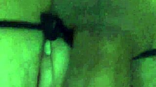 sun692 bends over spreading ass wide for moon692's huge dildo pegging deep inside!!