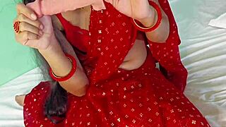 Bhabhi Takes Devarji's Dildo Deep in Wet Creamy Pussy for Hard Gapagap Chudai Orgasm