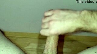 Huge cock amateur solo masturbation builds to massive cum explosion in homemade young session