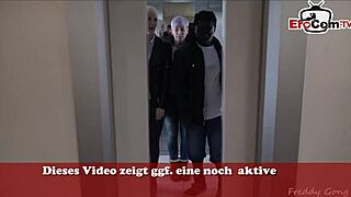 my huge black german cock fucks two sluts hard in stairwell threesome
