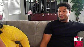 big booty milf chokes on huge cocks in sloppy mmf creampie threesome