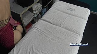 husband sends wife to spa but mature masseur fucks her juicy ass instead