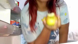 surprised by stepmom's fat ass in fridge, wanna fuck her bent over?