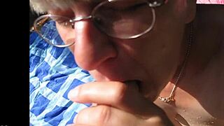 Housewife pissed on homemade forest outdoor nature wetting