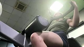 Gym Whore's Big Tits Bounce In First Double Anal Penetration Outdoor Fuck