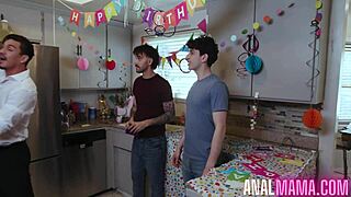 liv's birthday wish turns into wild stepsons session with blowjobs big tits and anal pounding 🔥🍑💦