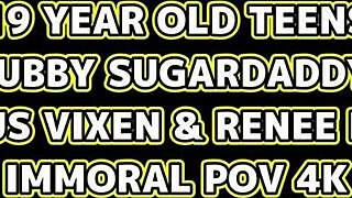 venus vixen and renee rose, share sugardaddy's creampie load?