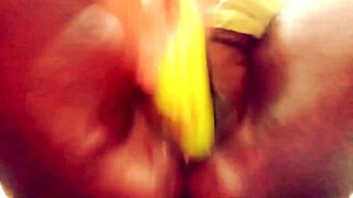 wanna see this indian housewife stuff her wet pussy with huge veggies?