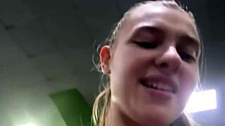 Gym Whore's Big Tits Bounce In First Double Anal Penetration Outdoor Fuck