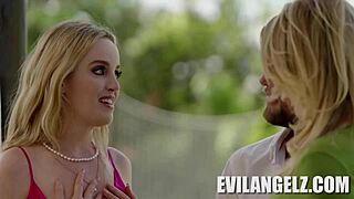 lia's petite tits bounce in vince's hardcore family fuck