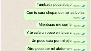 Mi novia prueba leche en web chat y dice le encanta tanto