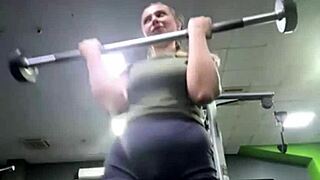 Gym Whore's Big Tits Bounce In First Double Anal Penetration Outdoor Fuck