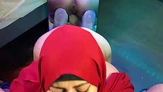 arab housewife blows cock in mirror cums in mouth