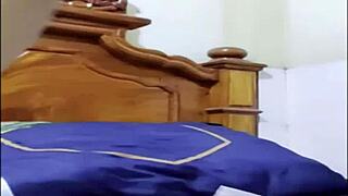 filipina wife locks bedroom door for steamy pov video call sex