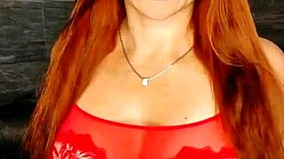 stepmother spreads pussy for taboo creampie closeup