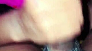 Indian girlfriend deepthroats cock intensely