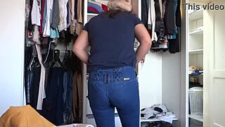 hey check out my hot stepmom flashing her huge ass and hairy wet pussy as i stroke off