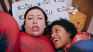 hey wolverine, wanna cum in deadpool and spiderman's asses then watch them swallow every drop of jizz?