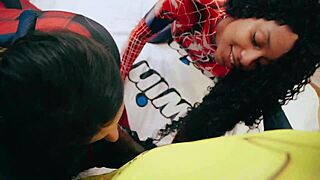 hey wolverine, wanna cum in deadpool and spiderman's asses then watch them swallow every drop of jizz?