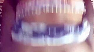 Slutty stepsis bent over monster bbc doggystyle