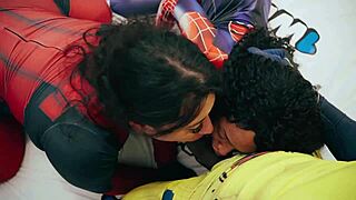 hey wolverine, wanna cum in deadpool and spiderman's asses then watch them swallow every drop of jizz?