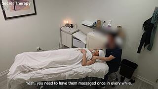 tattooed kendal milf surrenders to therapist's firm hands