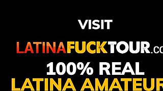 A hot latina wife seductively rides her husband's monster cock anally while deepthroating daily for pure satisfaction