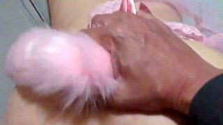 pregnant milf kitty wrecked creampied by giant creature dildo...