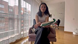 ex-girlfriend stayed for charger and we fucked like lesbians