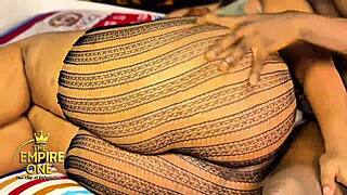 stepsis moans loud as norsegod pounds her pussy doggystyle