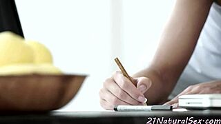 Classy babe's soft curves grind elegantly on throbbing cock in passion