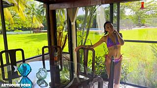 petite violeta grey: suck ride or footjob your pick?