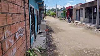 Neighbor's husband offers deal to fuck submissive latina housewife