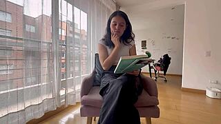 ex-girlfriend stayed for charger and we fucked like lesbians