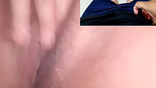 Watch my ex's naughty teen siririca makes me cum hard on sheer red!