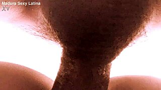 sexy mature latina prostitute spreads pussy flashing huge clit for voyeur