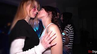 real amateur teen hosts wild orgy party with hard fast fucking and cum in mouth