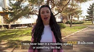 Pickup Girl with BF Trades Pussy for Month Salary