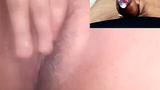 Watch my ex's naughty teen siririca makes me cum hard on sheer red!