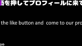 Japanese femdom footjob in sexy socks cosplay