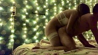 Feel mistress explode in powerful orgasm rimming boyfriend ass doggystyle?