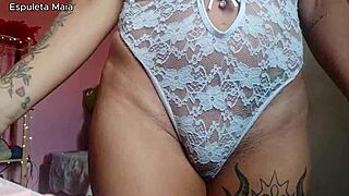 hot brazilian babe shows off her delicate feet and curves up close