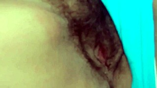 beach flashing my huge curves and hairy pussy makes cocks throb... i rub to intense orgasm!