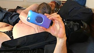 granny slave princess leia deepthroats darth vader's cock in cosplay