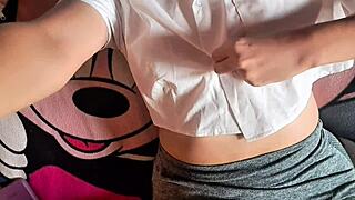 next door wife asks me to film her stripping off clothes slowly