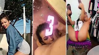 hot brazilian babe shows off her delicate feet and curves up close